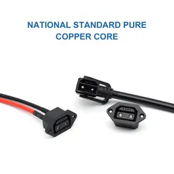 30A 2+4 Electric Bike Charging Port Cable Plug Scooter Socket E-Bike Battery Connector 6Pin Plug Batteries Power Adapter Cord