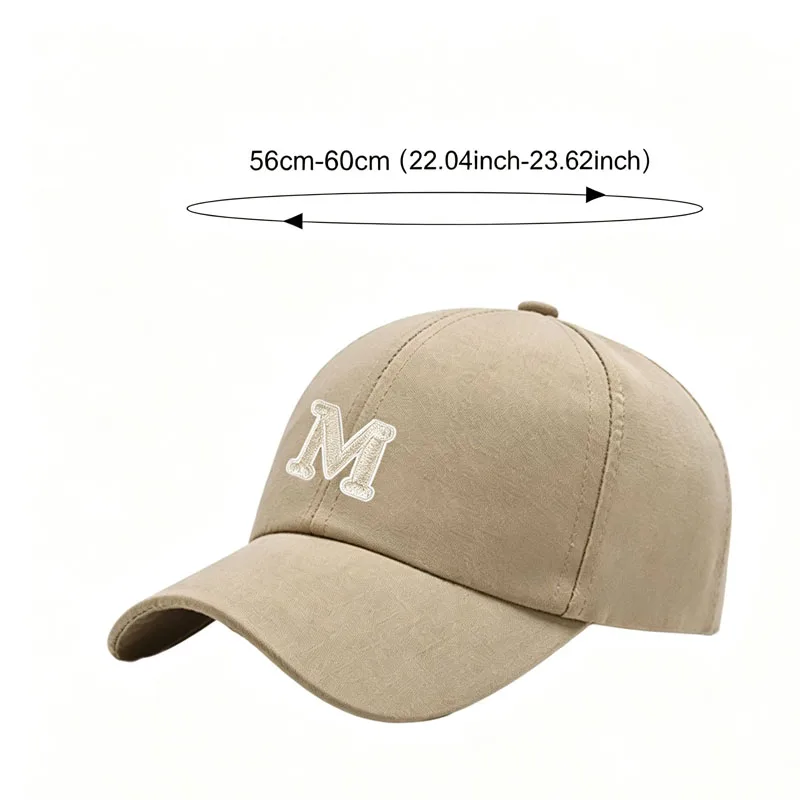 1Pc Adjustable Initial Letter A-Z Baseball Cap For Men Womne High Quality Soft Cotton Fashion Team Sport Visors Snapback Caps