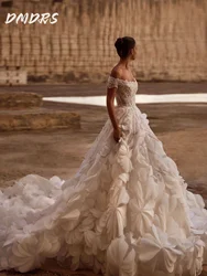Luxurious Off-the-shoulder Wedding Dress 2026 Charming Applique Bridal Gown Sexy Backless A-line Floor-length Gown Customized