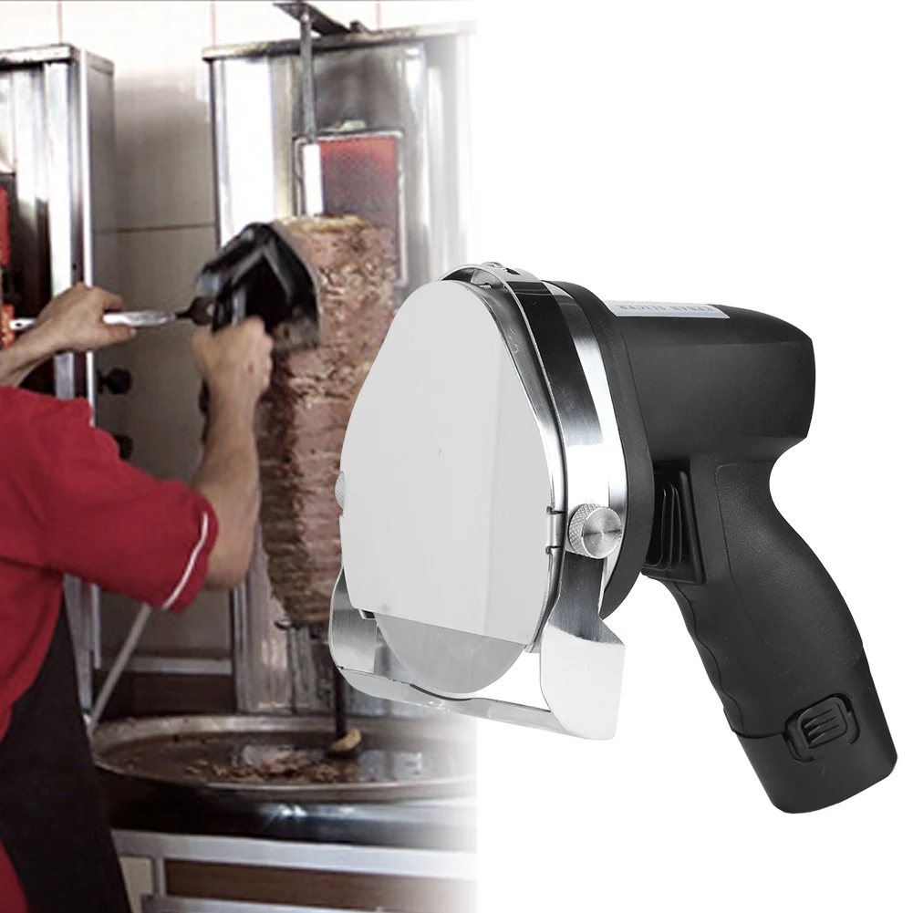 휴대용 케밥 칼 커터 슬라이싱 도구 조절 가능한 두께 편안한 인체공학적 디자인 손잡이 가정용 상업용 도구