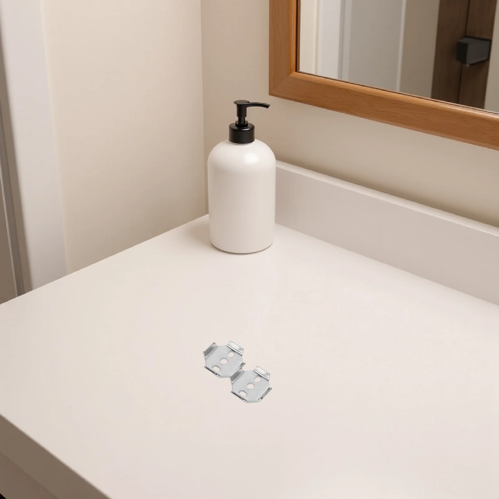 

4Pcs Towel Bar Replacement Parts Kit - Stainless Steel Mounting Brackets with Washer Inserts for Secure Bath Towel Rack