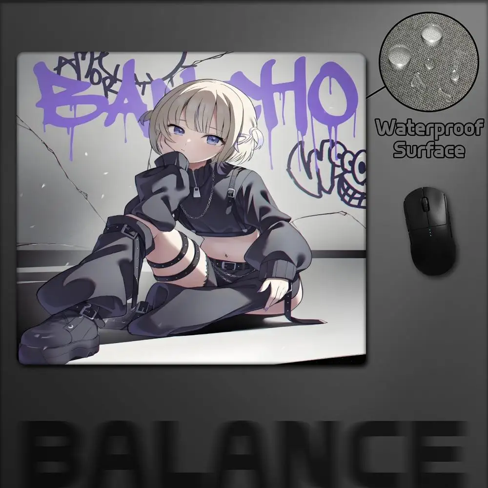 

Vtuber Juufuutei Raden Anime Mousepad Small LockEdge For Gamers Computer Desk Pad Rectangular Anti-slip Rubber