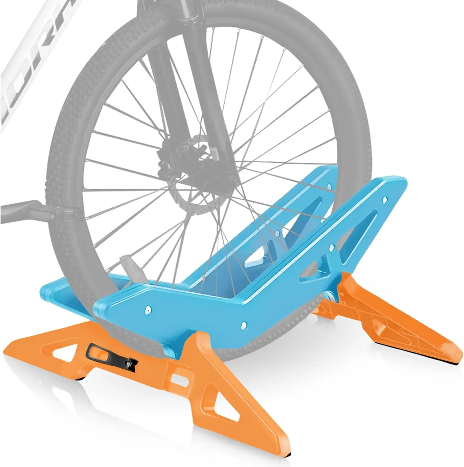 

Adjustable Bike Floor Stand for 16"–29" Mountain & Road Bicycles, Foldable , Ideal for Indoor & Outdoor Garage Storage (Bule)