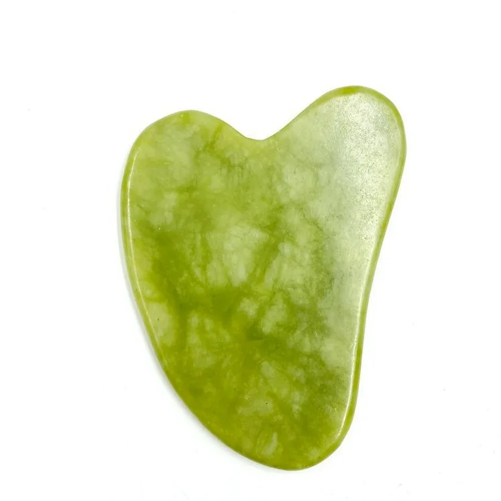 Natural Gouache Scraper For Face Gua Sha Comb Smooth Cold Jade Guasha Stone Meridian Muscle Massage Relaxation Skin Care Tools