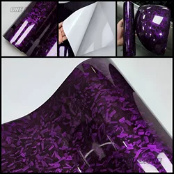 Carbon Fiber Car Stickers Purple Crystal Vinyl Film Forged Carbon Fiber Wrapping Vinyl Auto Tuning Covers for Car Accessories