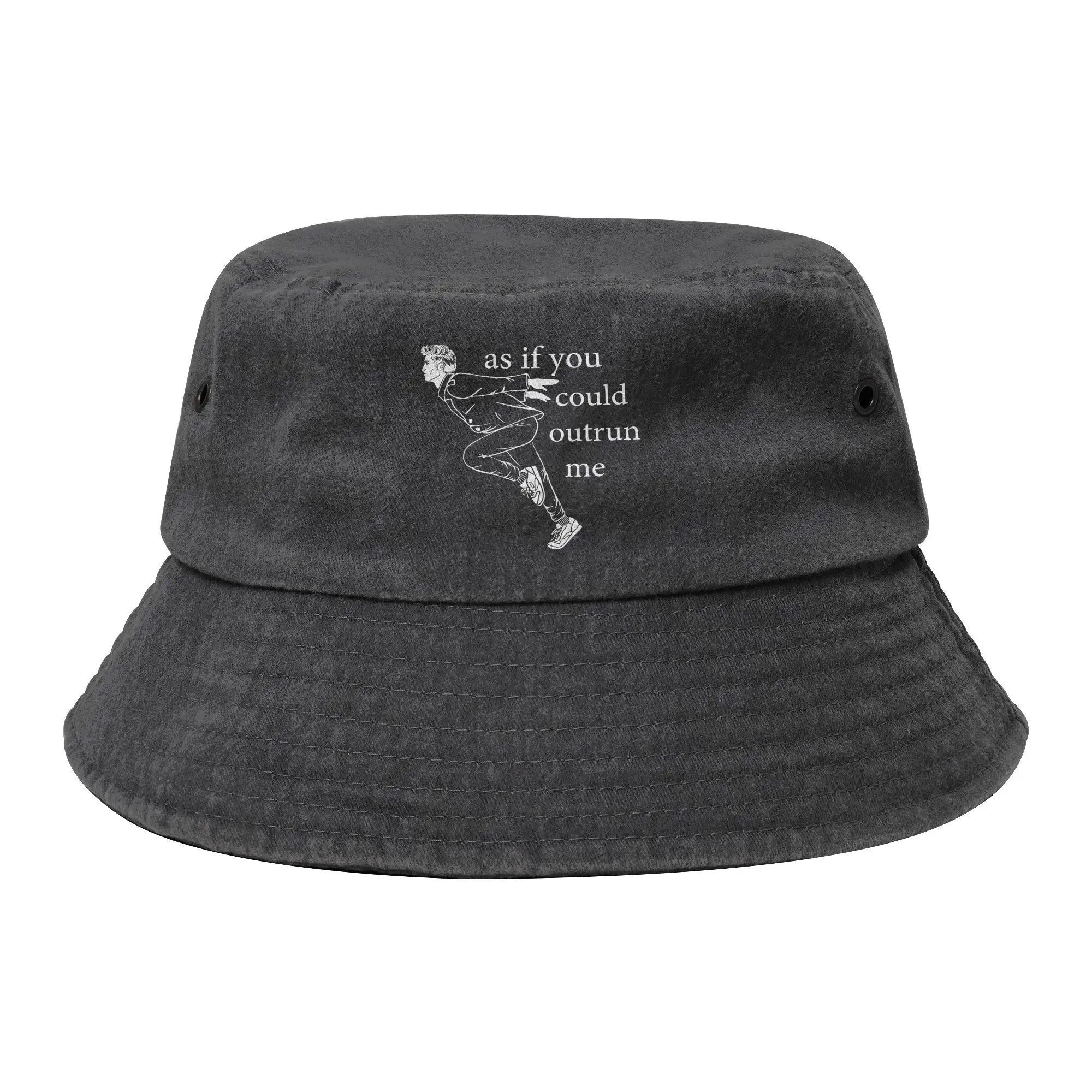 Fashion Edward Cullen As If You Could Outrun Me meme Twilight Bucket Hats Unisex Hiking  Fishing Caps Spring Headwear