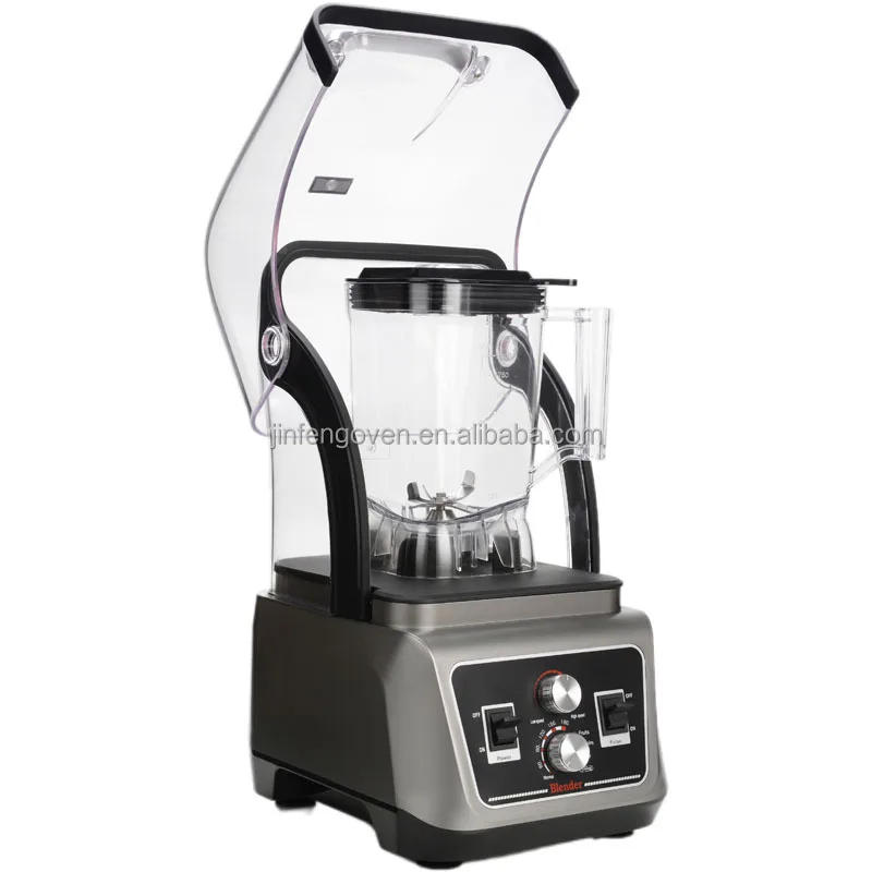Commercial Soundproof Smoothie Maker Electric Juicer Mixer Food Processor for Fruit Vegetable Ice Crushing Milkshake Function