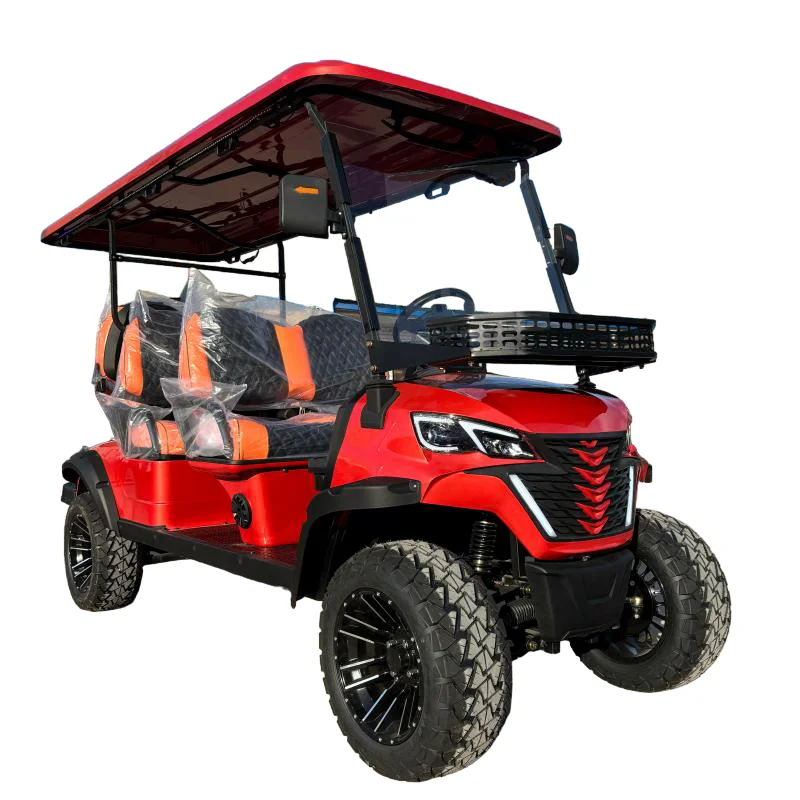 72V Legal Lithium Battery Golf Carts 2+2 4 Seater Road Off Buggy New Model lifted 4*4 Electric Golf Cart