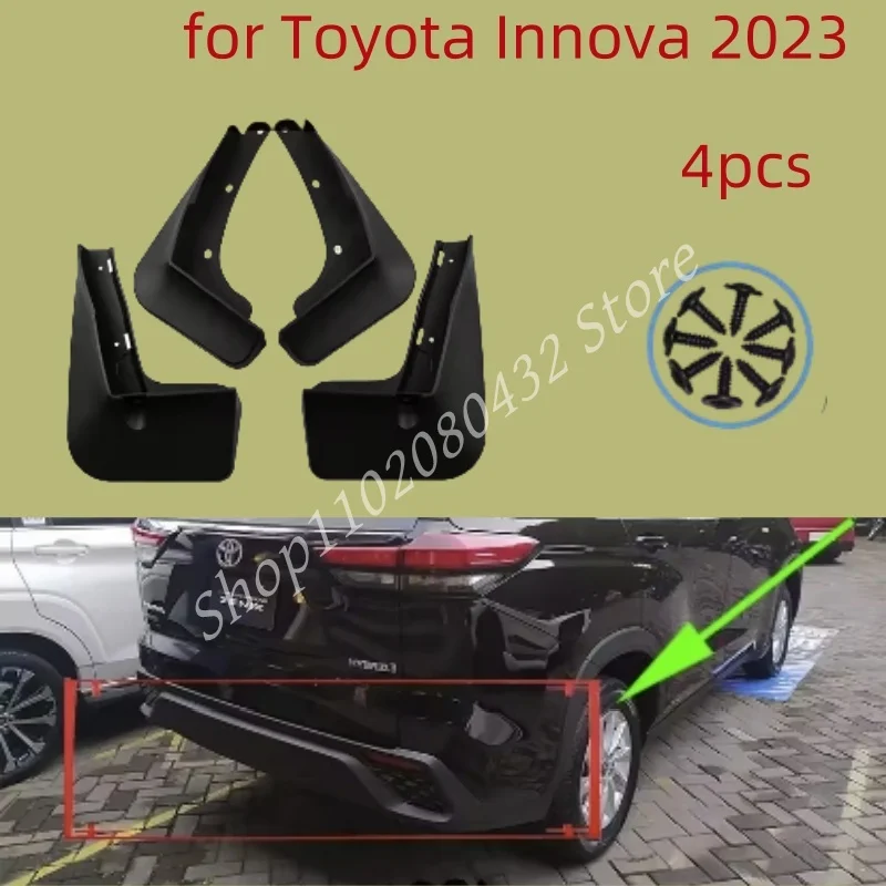 4x для Toyota Innova 2023 AG10 Kijang Innova Zenix Suzuki Invicto 2024 2025 грязевые заслонки брызговики детали аксессуары