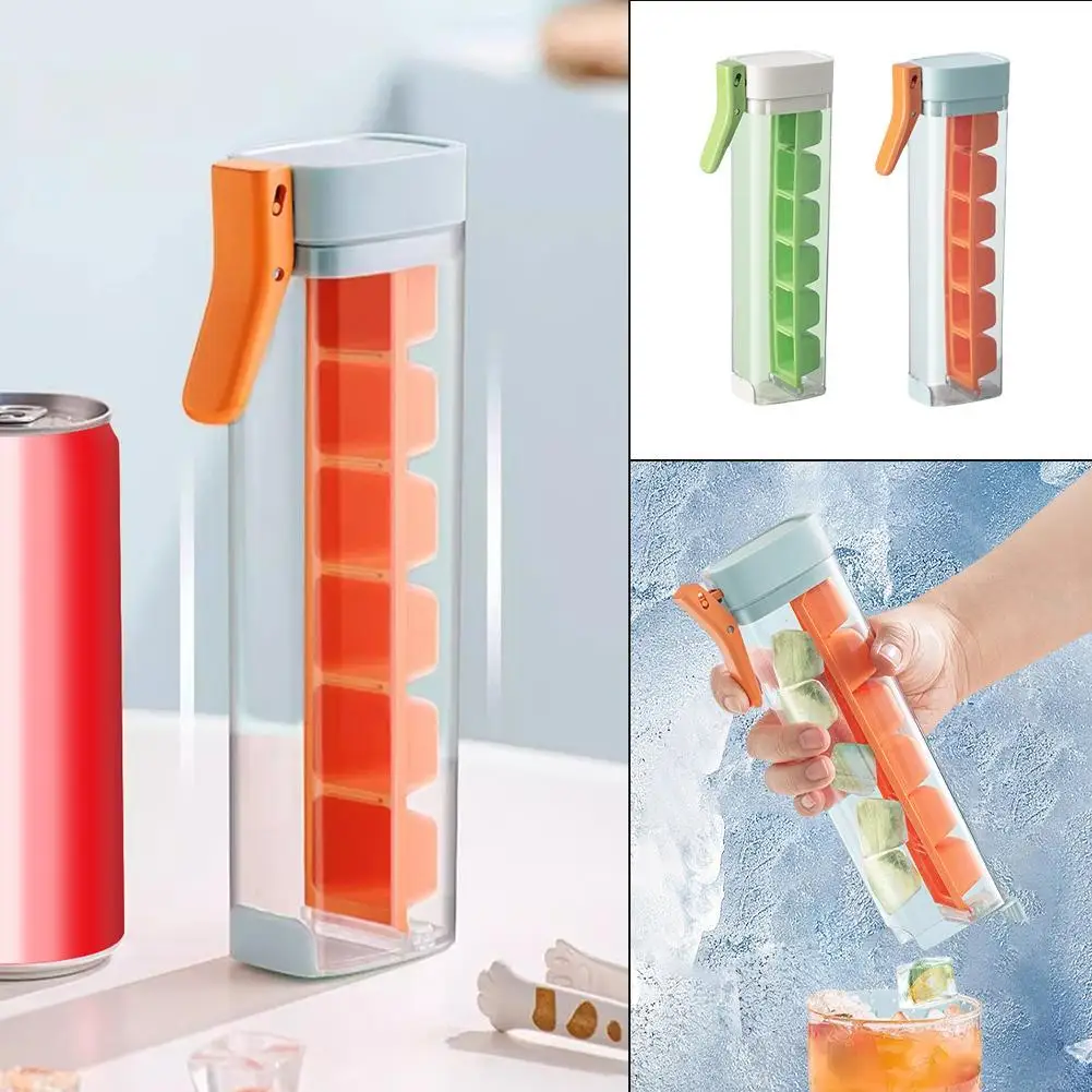 Kreative Einhand-Eiswürfelform mit 6 Fächern Innovatives Eisbereitungs-Werkzeug für Zuhause Perfektes Küchenzubehör für Getränke & Alltag