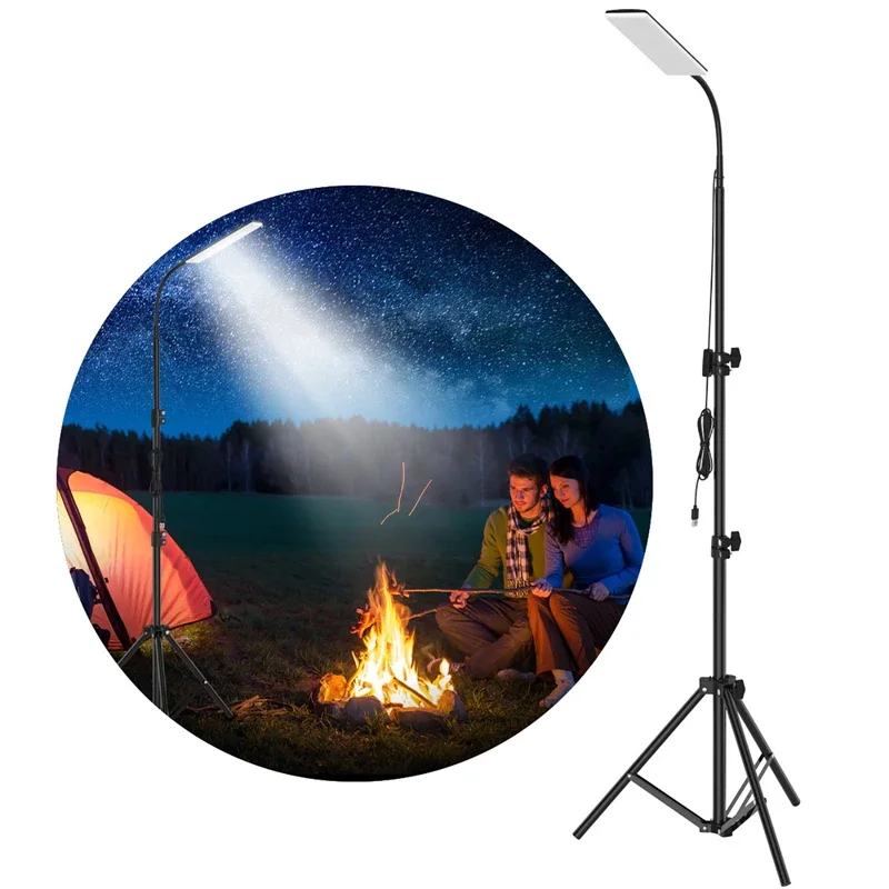 

84pcs LED USB Powered Lamp With Tripods led Light 1.8m Cable for Outdoor Camping Picnic Home Live Stream Video Photos