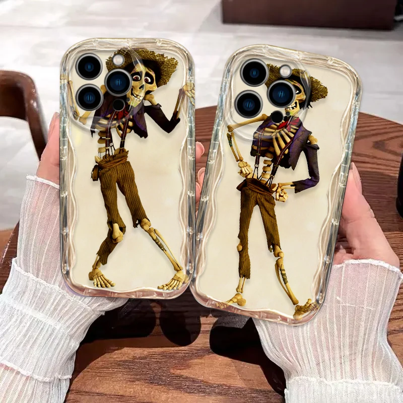 Disney Coco Cover For Apple iPhone 15 14 13 12 11 Pro X XR XS Max Plus 8 7 Plus SE Wave Oil Phone Case image 2