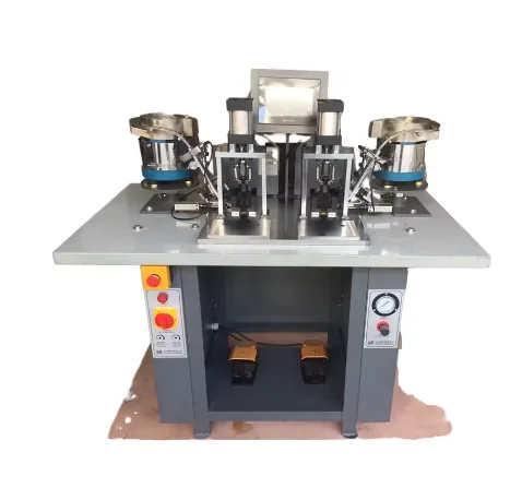 Pneumatic Powered Automatic Metal Corner Pressing Machine for Album & Notebook Binding