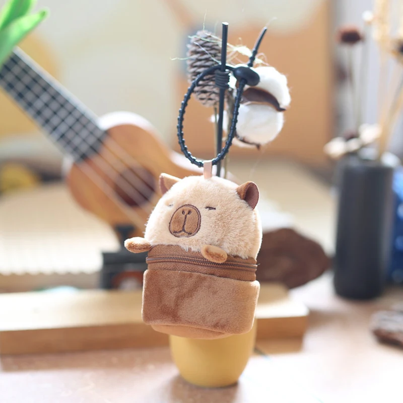 

Милая чашка с водой, кулон, подвеска, брелок, плюшевая игрушка-капибала, кукла, автомобильный брелок, сумка, подвеска, брелок, орнамент, подарок для ребенка