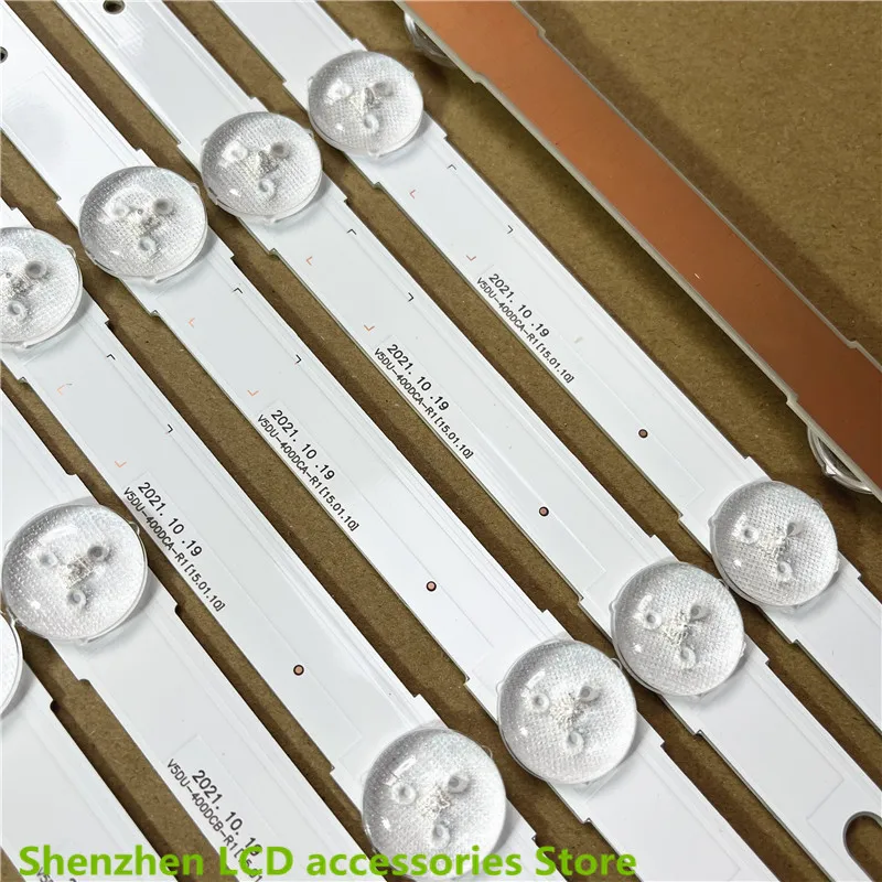 LED Backlight สำหรับ UE40KU6000 UE40KU6100 UE40MU6000 UE40MU6120 UE40JU6000 UE40JU6500 V5DU-400DCA 400DCB-R1 803มม.9LED 3V