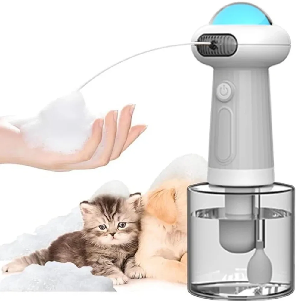 

Electric Pet Bathing Machine Easy To Use Convenient Cat Dog Bath Bubbler Shampoo Wireless Dog Cleaning Soap Dispenser Cat