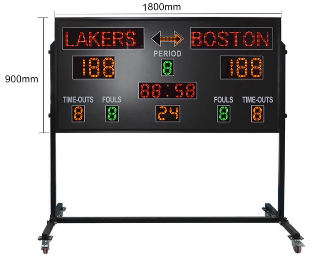 

Лидер продаж 800*600*75 мм Высокое качество электронное баскетбольное футбольное табло портативное табло цифровое табло