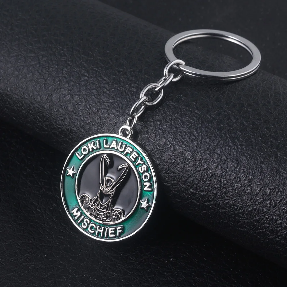 Disney Marvel Loki Keychain Pendant Character Keyring Cosplay Props Fans Gift For Men Women Backpack Jewelry Accessories