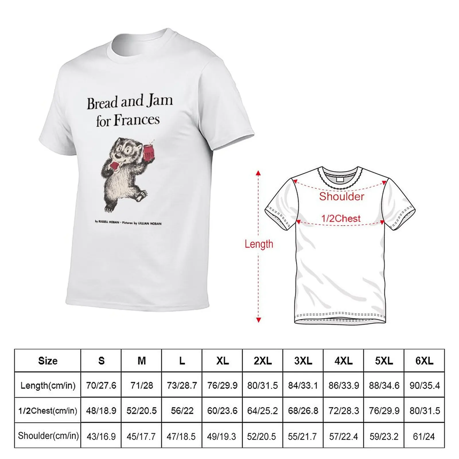 Bread and Jam T-Shirt anime t shirts for man t shirt personalised man t shirt cotton high quality T-Shirt
