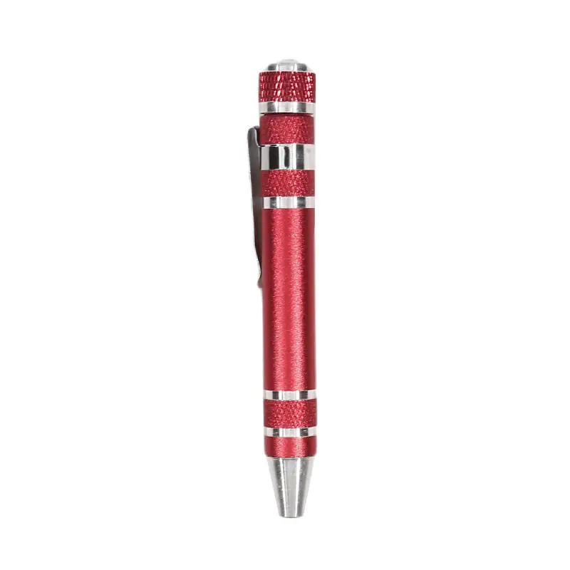 8-in-1-Schraubendreherstift aus Aluminiumlegierung – austauschbare Bits für einfache Reparaturen und Demontage – Detail 7