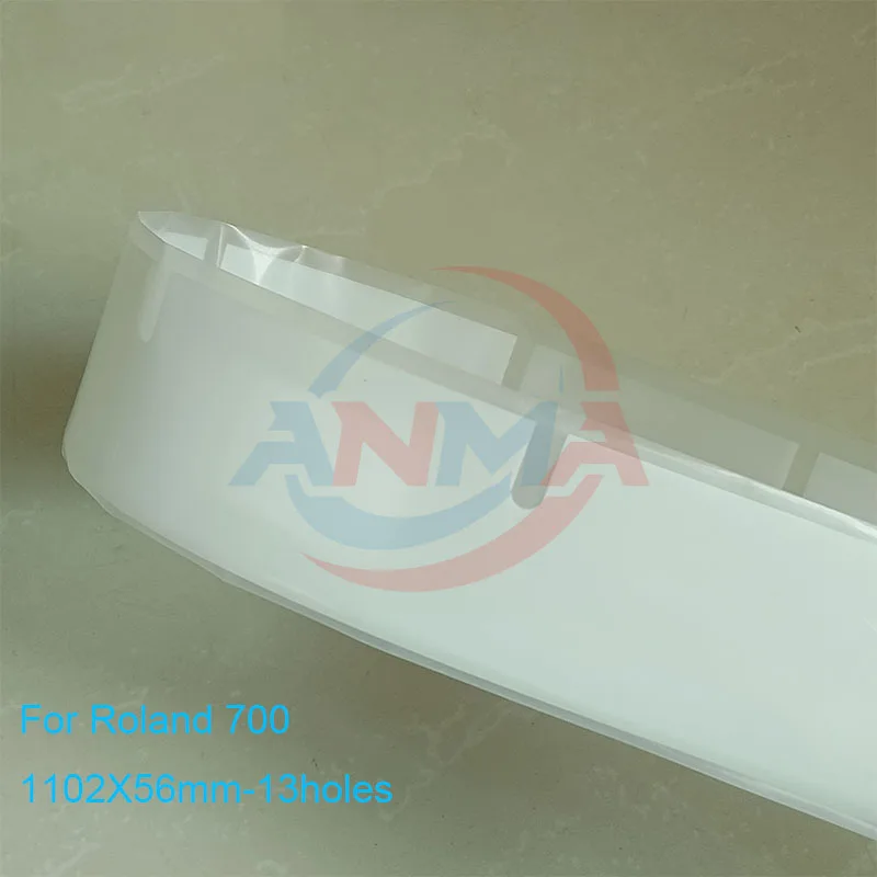 

3 штуки лезвий для очистки печатного аппарата Roland 700 (110x2x56 мм) с 13 отверстиями для запчастей печатной машины Man Roland 700