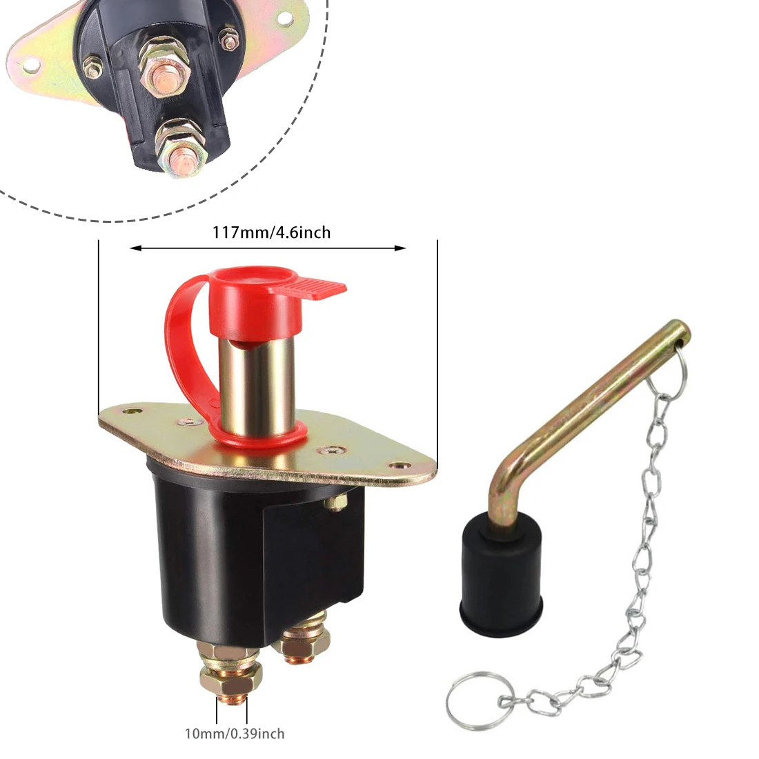 12-24V 250 Amp Battery Disconnector Isolator Cut Off Kill Switch Car Auto Marine Main cut-off Switch For SUV Car Truck Boat