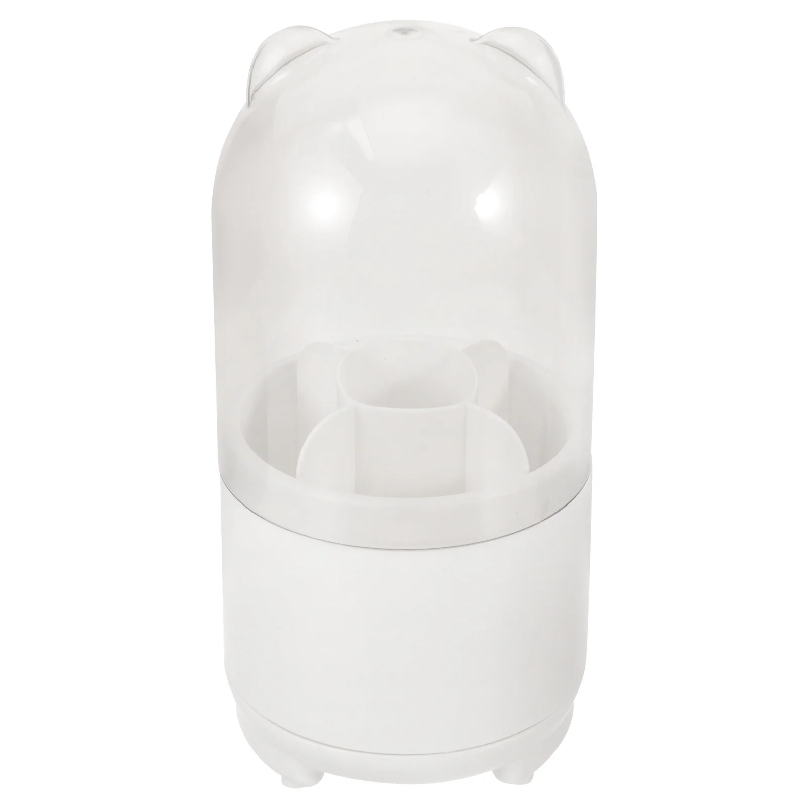 

Makeup Brush Organizer Rotatable Large Capacity Holder Desktop Cosmetics Storage Case Makeup Brush Storage Box