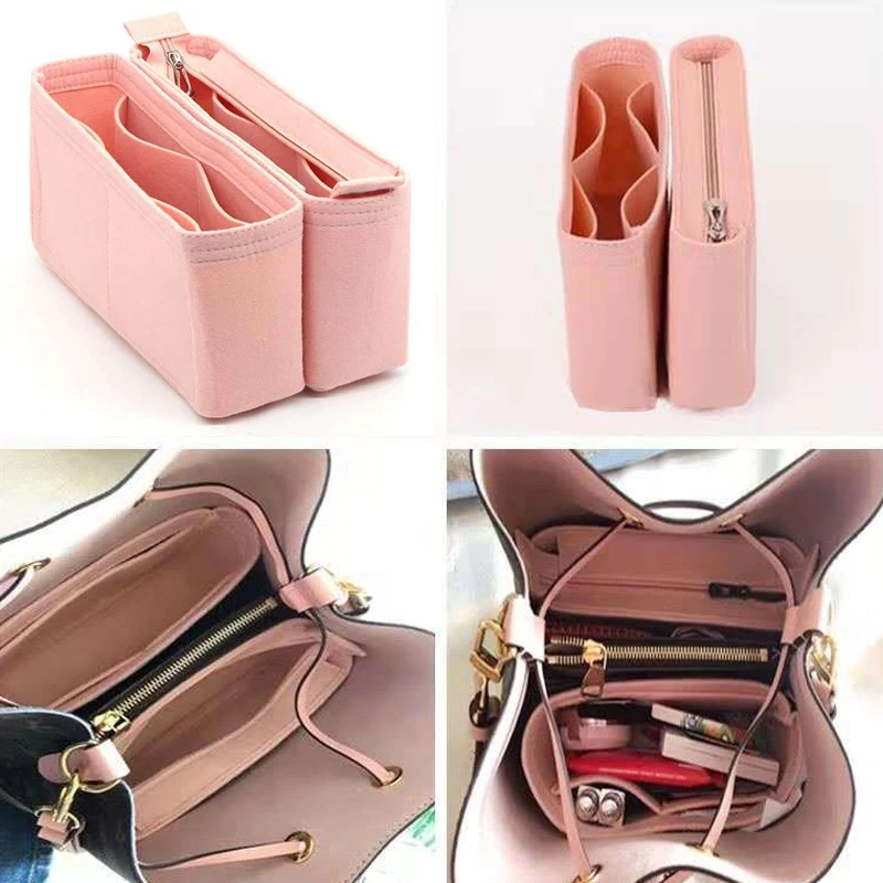 Passt Für NeoNoe Eimer Filz Tuch Einsatz Tasche Organizer Make-Up Handtasche Organizer Reise Innere Geldbörse Tragbare Kosmetik Taschen – Detail 2
