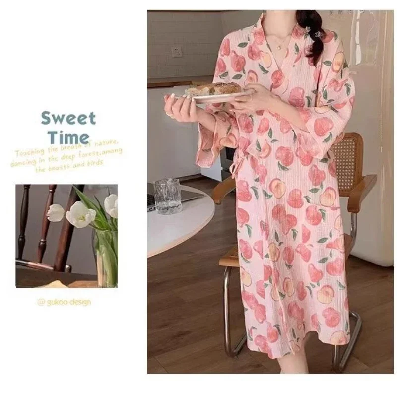 

Nightgowns Women's Clothing Summer Japan Home Loose Simple Affordable High Quality Soft Comfortable Cool Sweet Cute Temperament