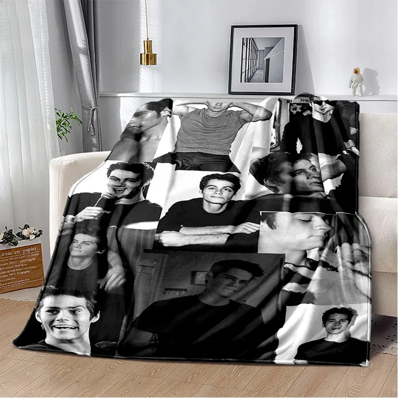 Custom 3D Dylan O’Brien DOB Actor Soft Plush Blanket,Flannel Blanket Throw Blanket For Living Room Bedroom Bed Sofa Picnic Cover