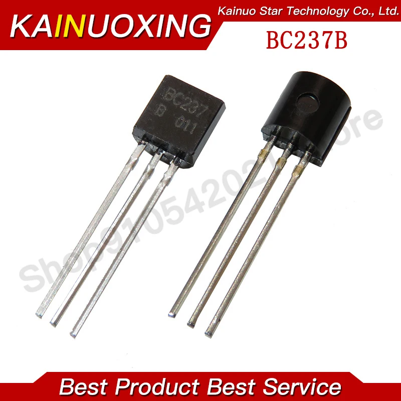100 PCS BC237B TO92 BC237 237 TO-92 NPN Transistor Baixo