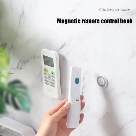 Household Punch-Free Remote Control Magnetic Hook Rack Wall-Mounted Strong Traceless Sticker Router Tv Air Conditioner Plug-In S