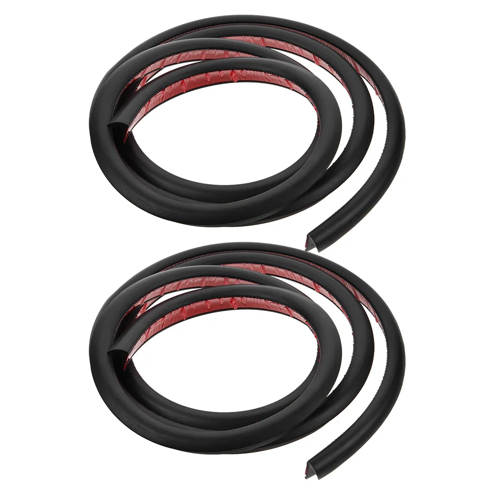 

2Pcs Self-Adhesive Rv Gutter Trim Rubber Weatherproof Strip Universal Car Door Seal Truck Tailgate Truck Tailgate Seal
