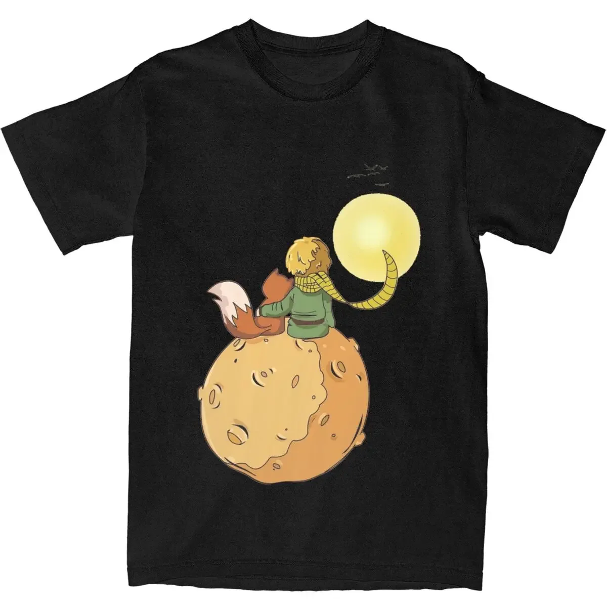 Funny The Little Prince Fox Planet T-Shirts Men Women Cotton Le Petit Prince Tees Shirt Gift Idea Clothing