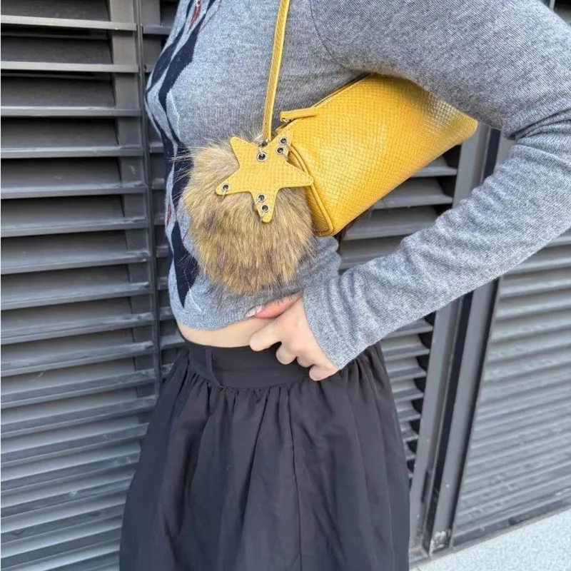 

Texture Zipper Bag For Women Versatile Solid Color Single Shoulder Underarm Small Capacity Simple Casual Hand-held Crossbody Bag