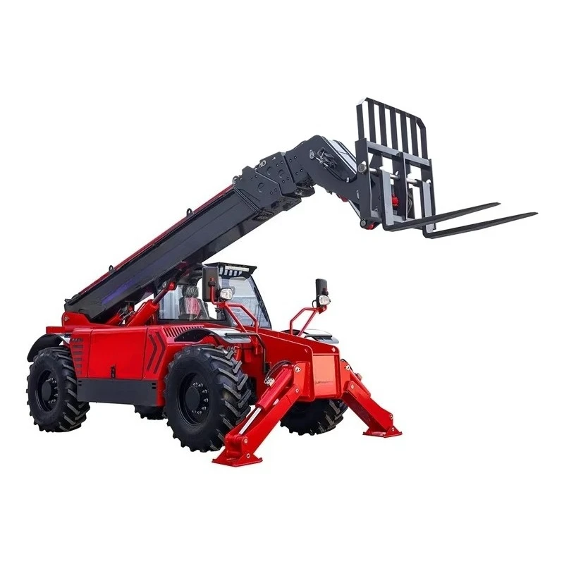 Intelligent 17m Height Telescopic Handler 4.5t Rotary Telehandler Forklift 4WD Rough Terrain Diesel Loader for High Work