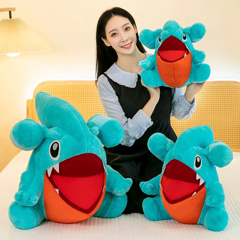 Jouet en peluche Pokémon Gible de 50cm, Kawaii, requin, Animal, poupée en peluche douce, grande taille, oreiller mignon, cadeau d'anniversaire pour enfants