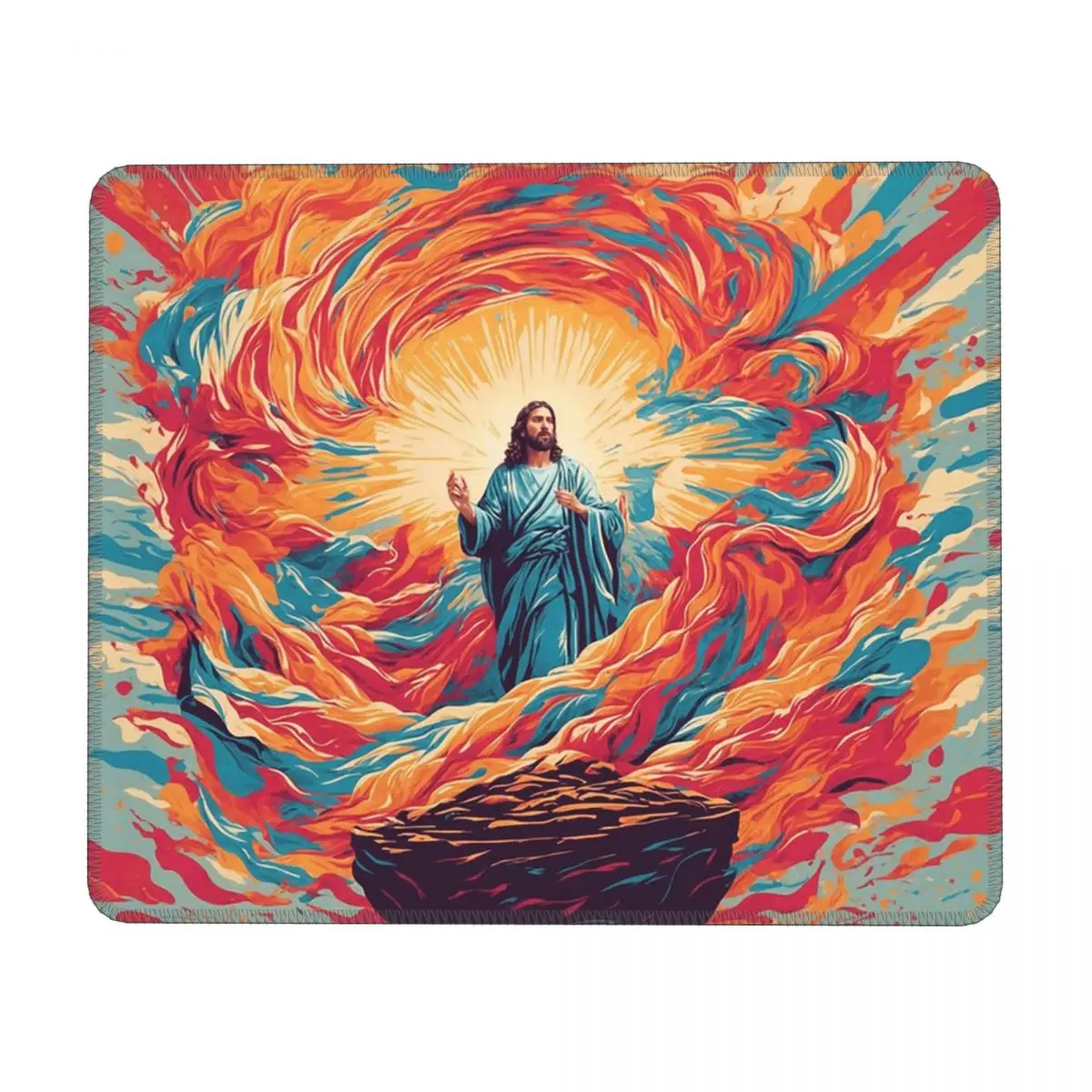 Tapis de souris de référence biblique de jésus pressé, pour clavier d'ordinateur, Gamer, PC, bureau, Table de bureau