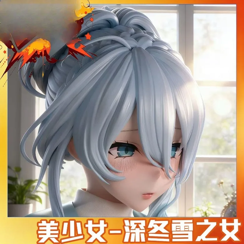 

Hot Sale Deep Winter Snow Girl Anime Beauty GK Figure Collectible Model Desk Setup Decor Trendy Toy Ornament for Fans