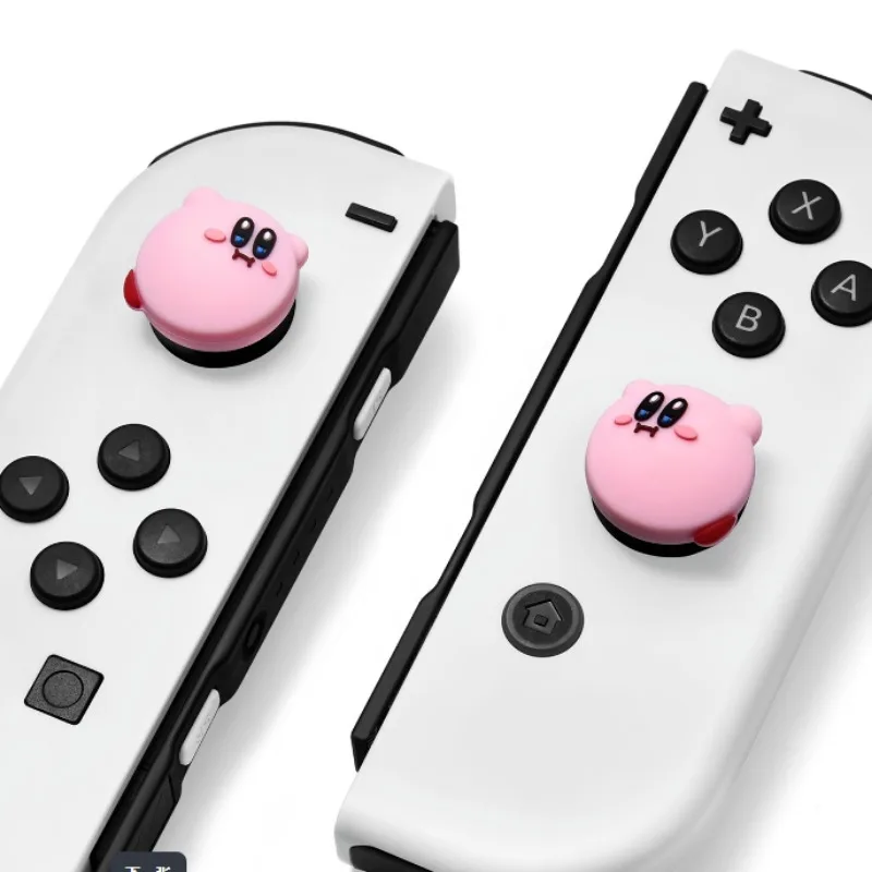 Kirby Switch Thumb Stick Grip Cap Cover for Nintendo Switch Oled NS Joy-con Silicone Button Non-slip Cap Game Accessories Gifts