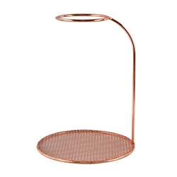 Functional Coffee Drip Station Holders Elegant Stainless Coffee Dripper Stand 20cm Perfect for Sophisticated Kitchens