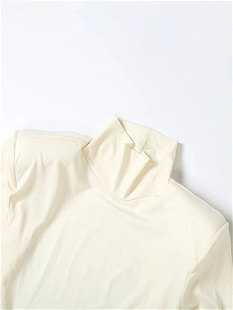 Mode élégant à manches longues pull Sexy à manches longues Club soirée Maxi robe femmes col roulé 2025 découpé robe