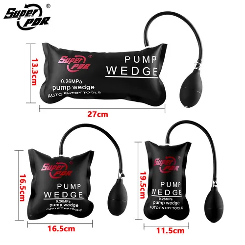 Bomba de aire abierta para puerta y ventana de coche profesional, almohadilla de cuña, herramientas de cuña inflables de entrada, herramientas manuales de cuña de bomba de aire Universal