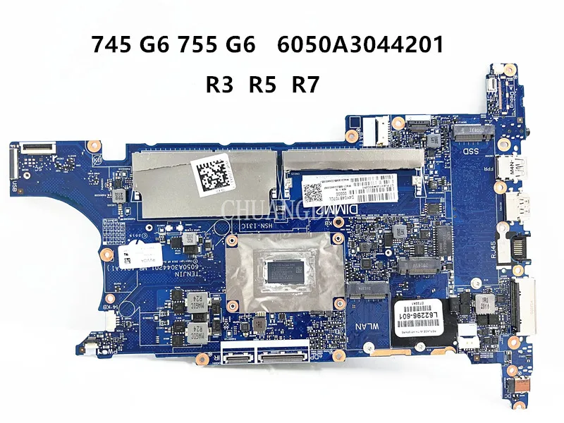 

Материнская плата 6050A3044201-MB-A01 для ноутбука HP EliteBook 745 G6 755 G6 с R3 R5-3500U cpu100% протестирована