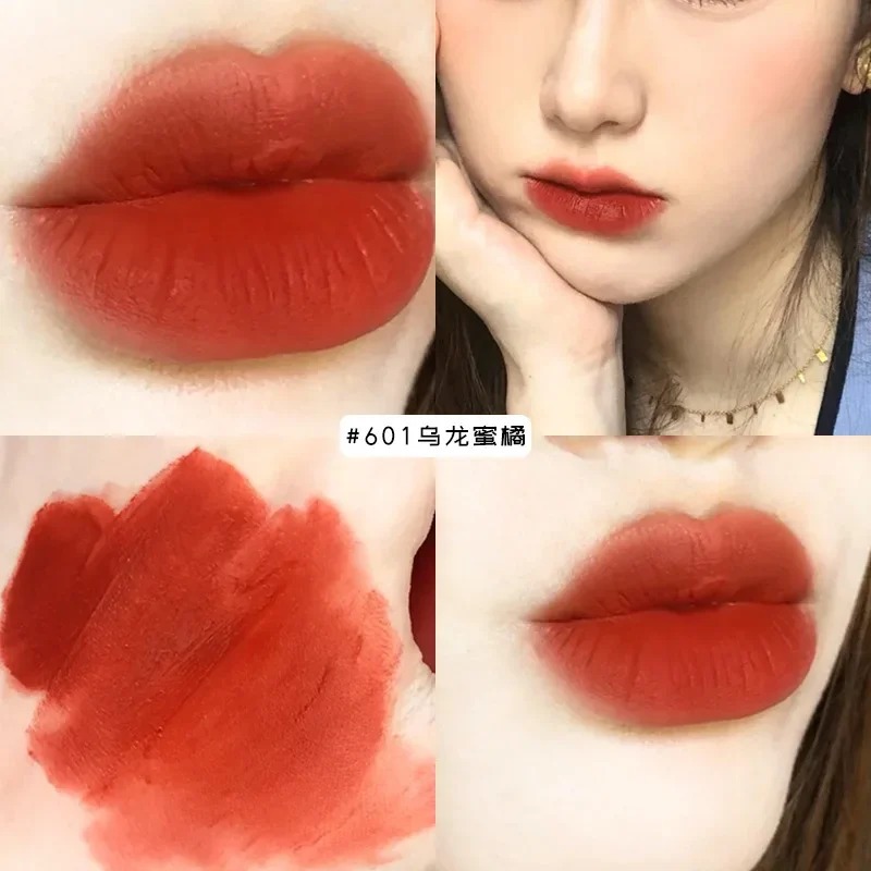 Lápiz labial hidratante antiadherente, 6 colores, tinta de terciopelo, tinte mate, brillo de labios, resistente al agua, tinte de labios de larga duración, Cosméticos Coreanos