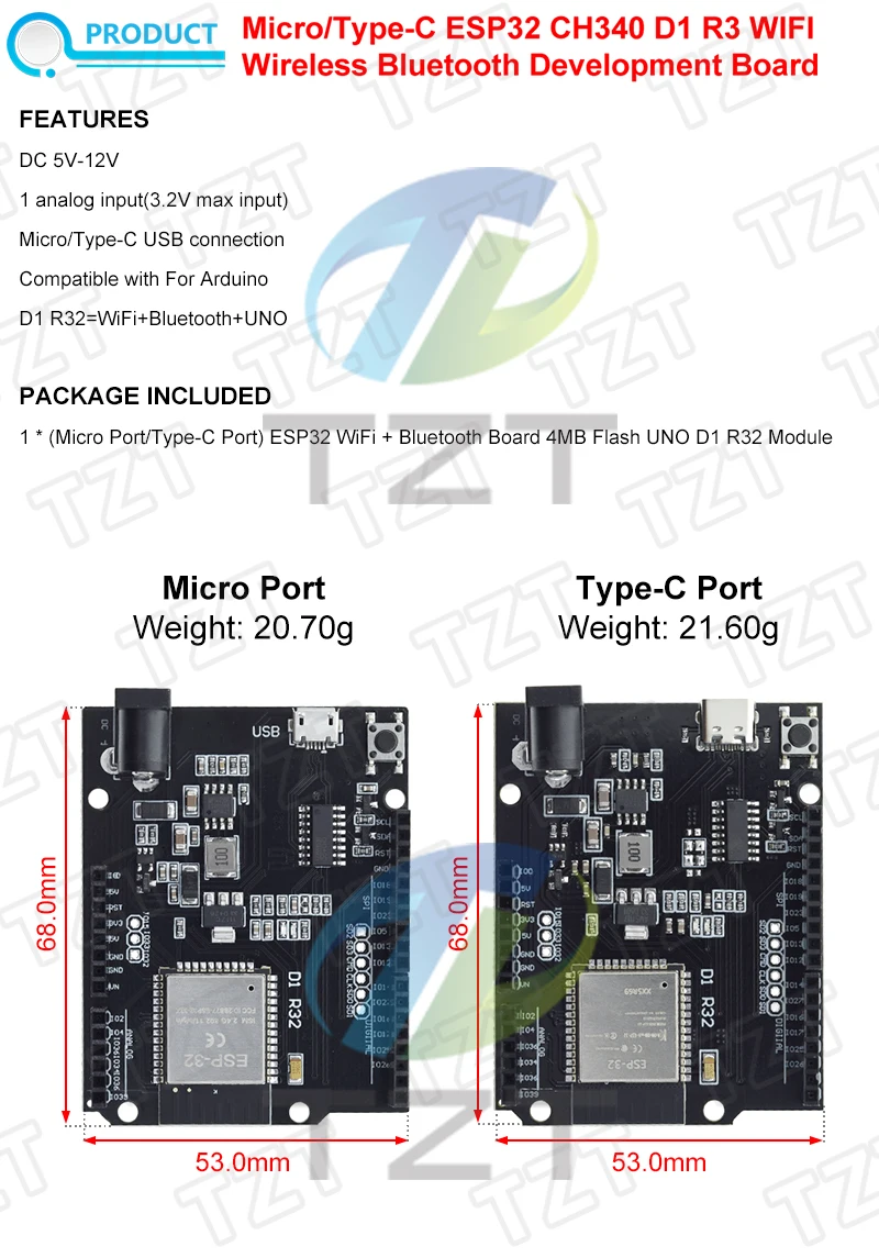 Scheda Di Sviluppo Moduli Esp32 Wifi Bluetooth Esp32 Wroom 32 Modulo