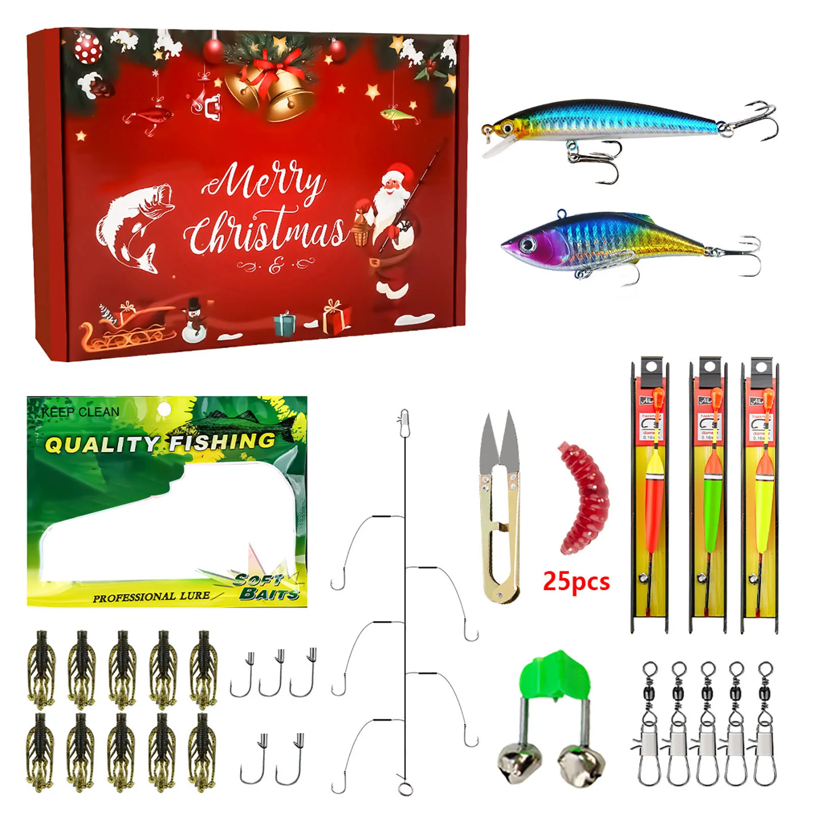 Timer do gotowania Cyfrowy Kalendarz Adwentowy do Wędkowania 2025 Dla Dorosłych Mężczyzn Nastolatków Chłopców Kalendarz Adwentowy Odliczający do Świąt Bożego Narodzenia z Funkcją Przewracania Wysoko-Nisko