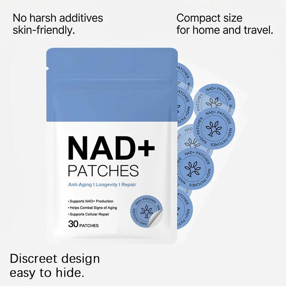 NAD+ Anti-Aging Body Care Patches Transdermal Sustained Release, Supports Metabolism & Cellular Repair for Weight Management