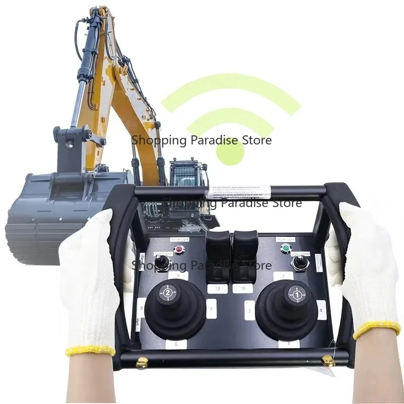 4-Way Hydraulic Joystick Control Proportional Distributor Industrial Radio Remote Control Kit Factory Wholesale