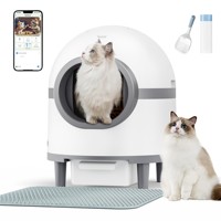 Laresar Pets self-cleaning cat litters,Self-cleaning cat bed tray, odour removal, smart alert, 65L, APP control, WiFi 2,4 GHz